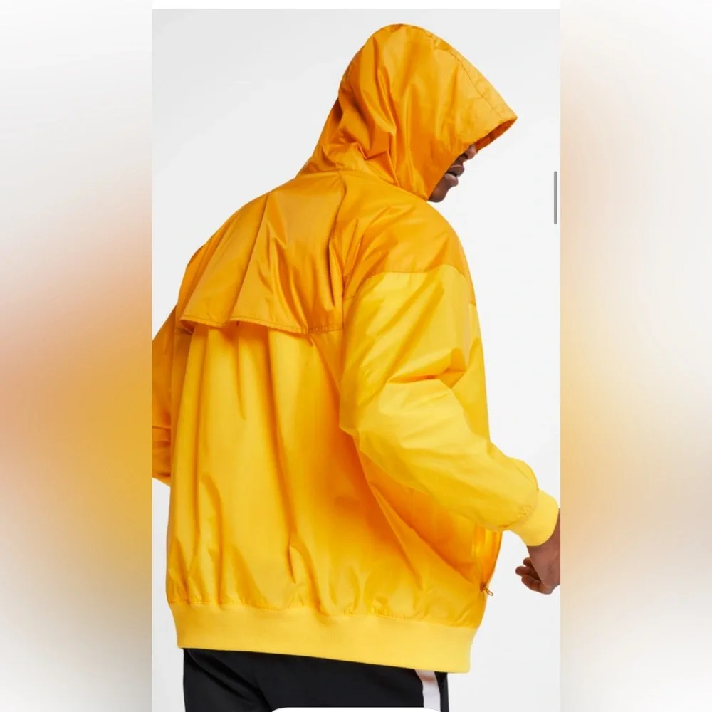 Nike Sportswear Windrunner Hooded Windbreaker Jacket Nylon Yellow Size M Men’s - Picture 2 of 16